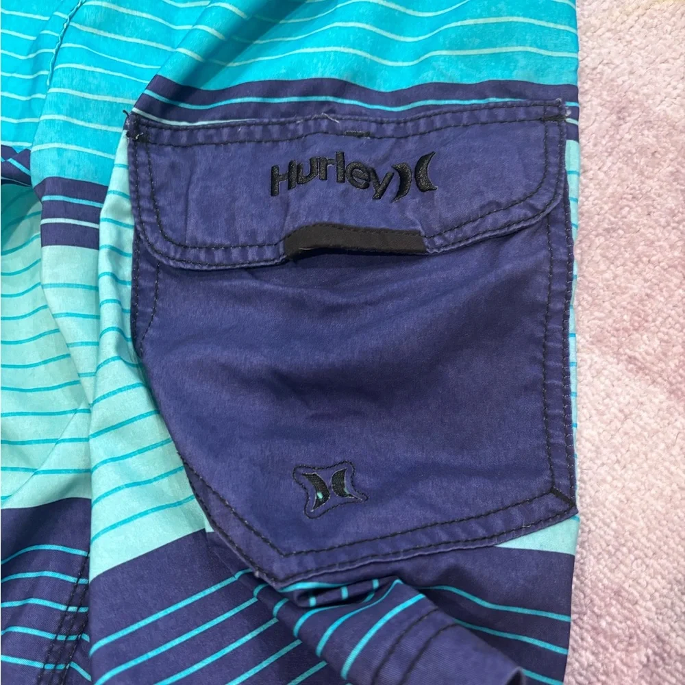 Hurley Men’s Swim Trunks – Size 30 – Multi-Color Blue